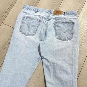 Vintage Levi’s Strauss 517 Jeans Mens Size 36x29 Light Blue Denim Orange Tab 90s